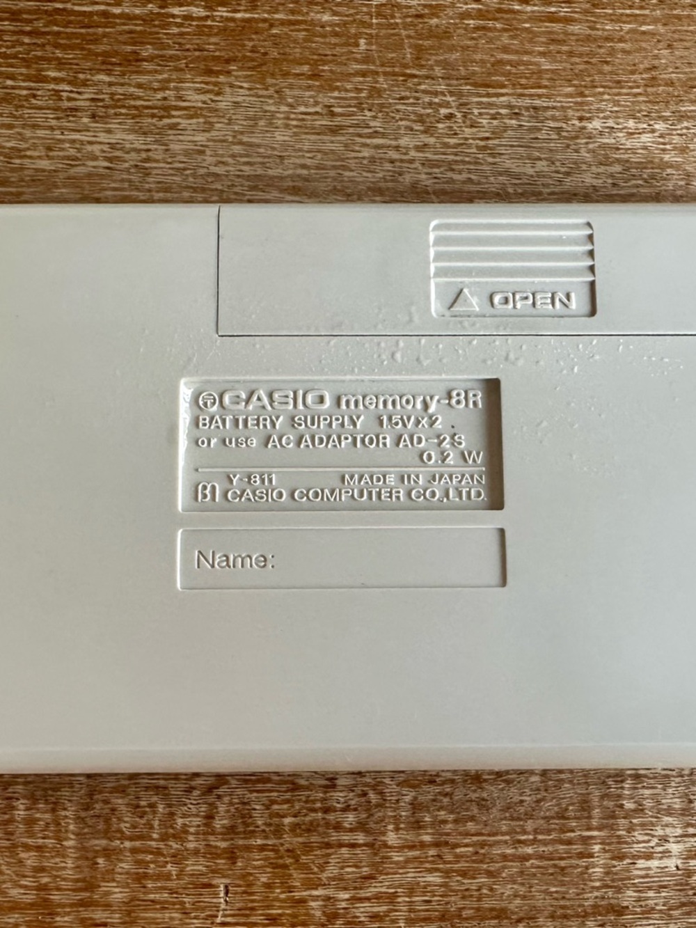 Vintage‎ Casio Memory-8R Electronic Calculator with Case Made in Japan WORKS - Picture 3 of 8